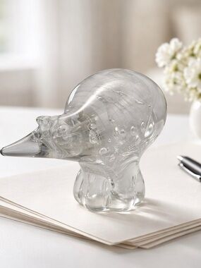 Arte Vargas Iridescent Northern Lights Bear Paperweight